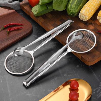 Cucchiaio Scolapasta in Acciaio Inossidabile con Rete Fine Schiumarola da Cucina per Frittura Filtrazione Setacciatura Resistente alla Ruggine Scolapasta per Succhi e Latte di Soia