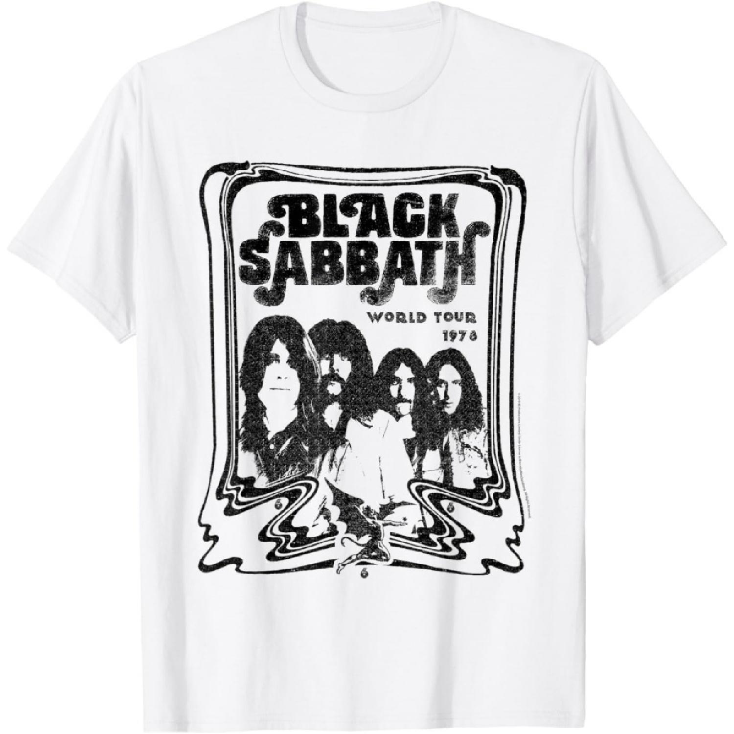 Black Sabbath Official World Tour 78 B&W T-Shirt S белый