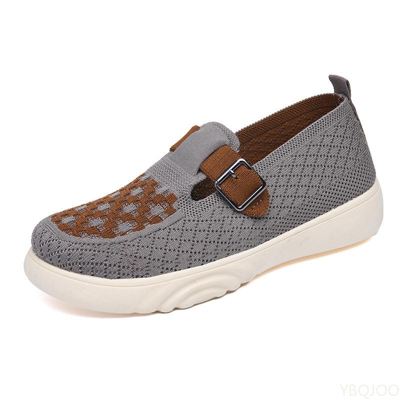 Sommerliche leichte atmungsaktive Freizeitschuhe modische vielseitige Netz-Damenschuhe einfache bequeme Sportschuhe