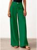 European-American High-Waisted Wide-Leg Women's Suit Pants - Simple Drapey Style for Spring/Summer Business Casual