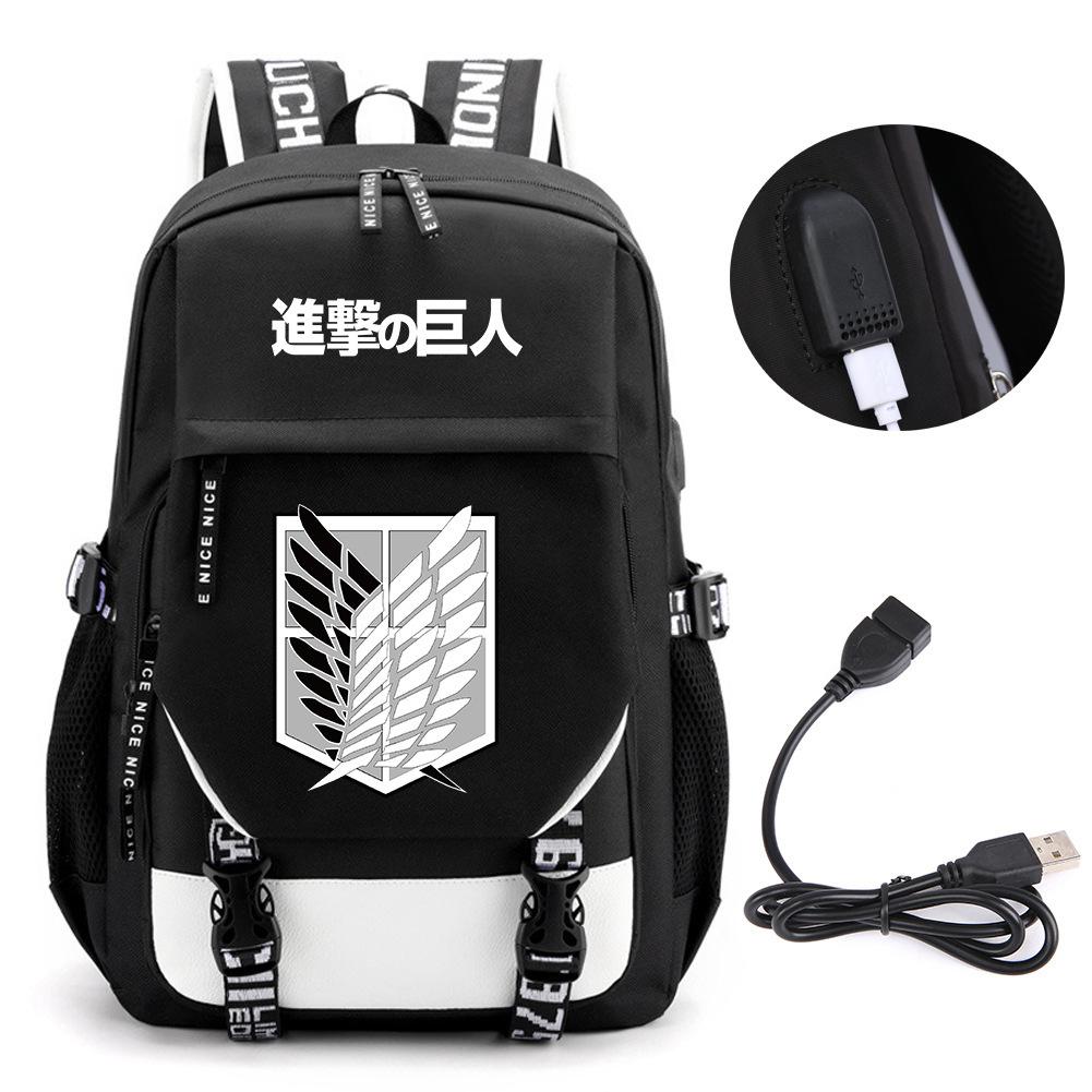 Animation Peripheral Student School Bag Large Capacity Computer Bag Outdoor Backpack