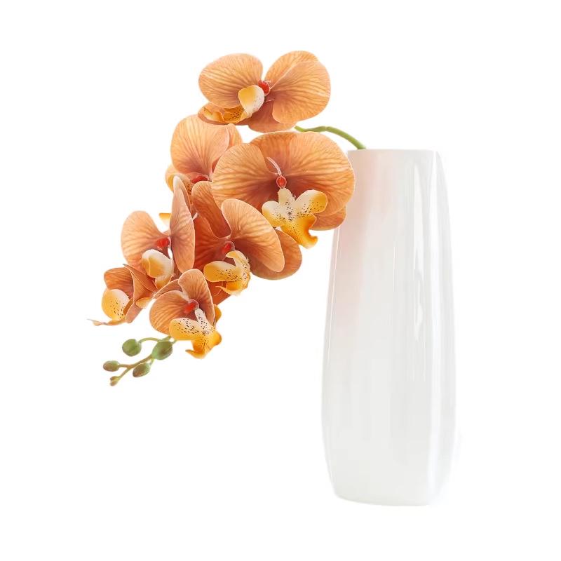 Artificial Phalaenopsis Orchid: Elegant Home Decor Faux Flower Arrangement for Living Room