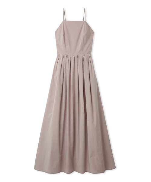 Back Open Cami Gathered Dress SWFO232177 PNK [Snidel] Women's