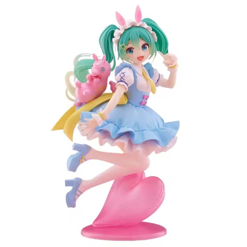 New Original Genuine Model Hatsune Miku x Rody 17cm AMP Fairy Tale Figure Anime Figurine Collections Toys Gifts