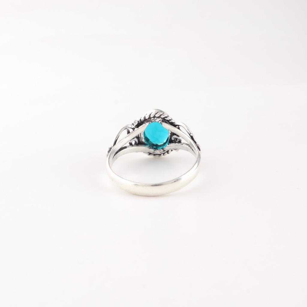 Apatite Gemstone 925 Sterling Silver Jewelry Handmade Fashionable Women's Ring RR-8-11