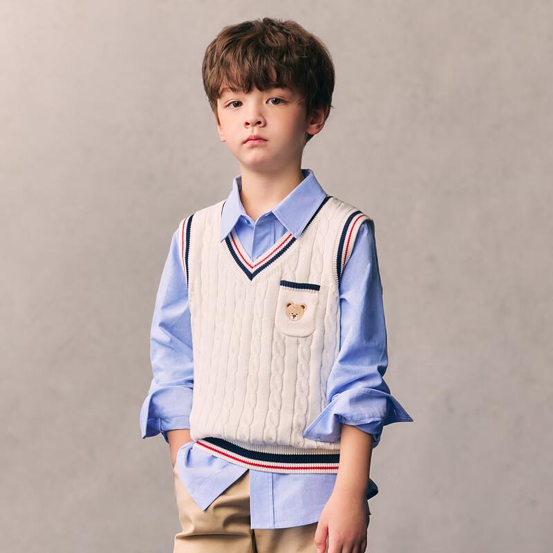 PawinPaw Anti-Static Cartoon Bear Boys' Knitted Vest