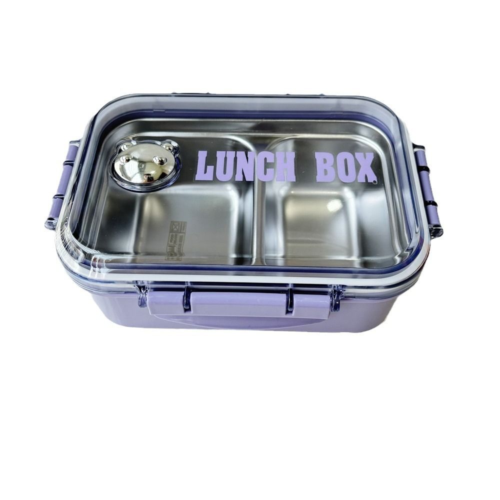 Plastic Lunch Box with Compartment Insulation Lunch Box Food Storage Container School Children