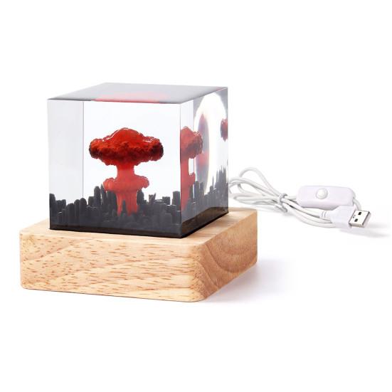 

3D лампа в виде гриба светодиодный ночник мягкое свечение мини размер USB 5cm