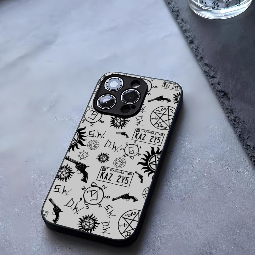 Supernatural Phone Case Tempered Glass For IPhone 17 13 14 16 12 15 11 Pro Max Plus Mini X XR SE2020 Coque