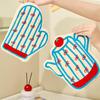 Coral Fleece Hand Towel Kitchen Bathroom Lantern Pattern Hangable Handkerchief Soft Absorbent Decorative Hanging Towel For Daily