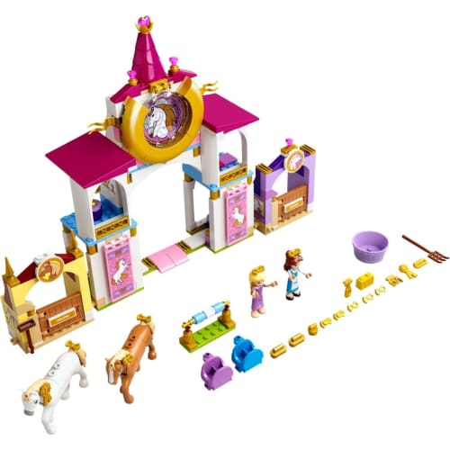 LEGO Disney Princess Belle und Rapunzels Königreichsställe 43195, Bausteingeschenk, Prinzessin, Prinzessinnen, Tier, Mädchen, ab 5 Jahren