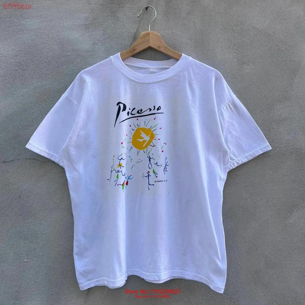 91 Pablo Picasso Art T Shirt Vintage Fashion Breathable Stretched Comfortable Streetwear Slightly Unisex