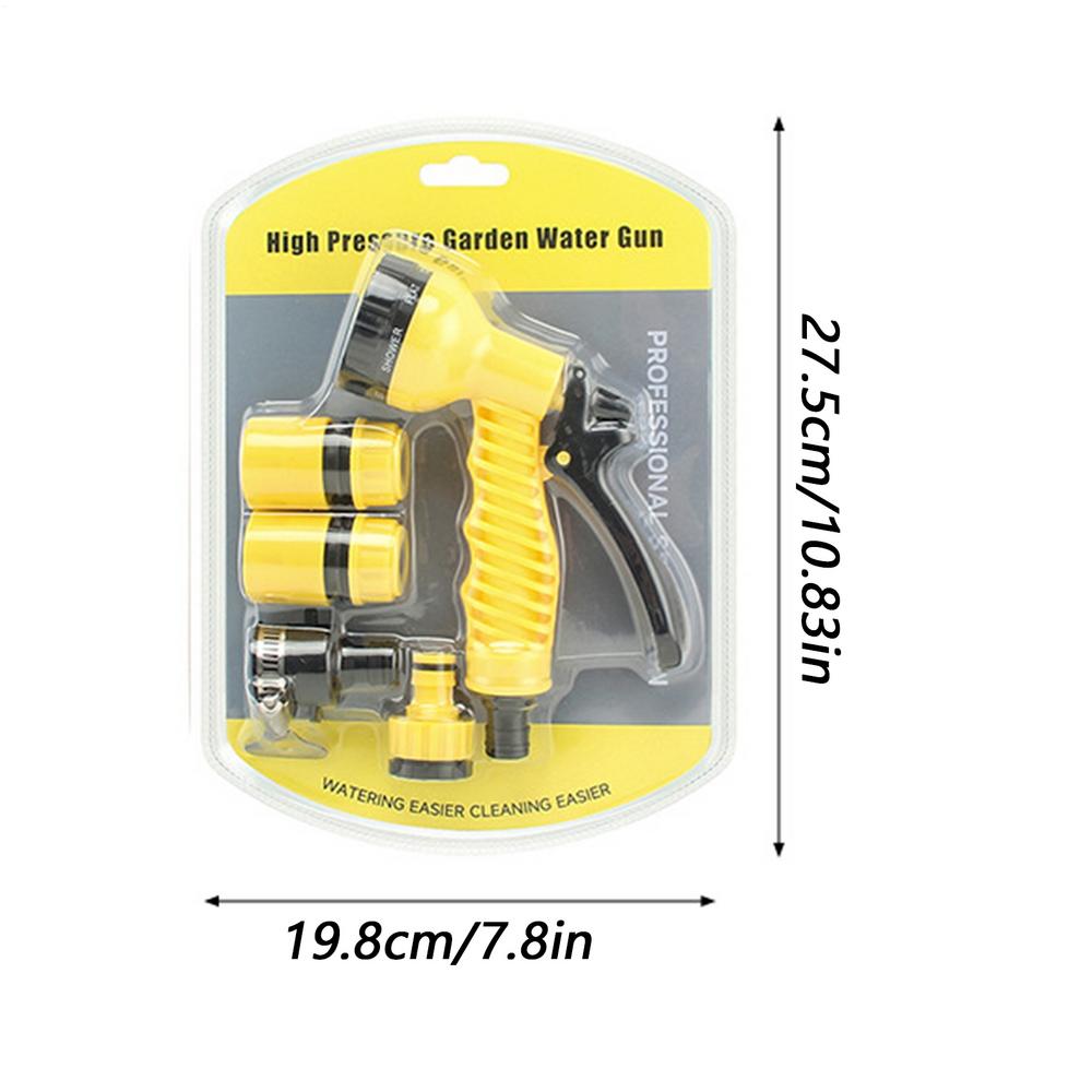 

Garden Hose Sprayer Nozzle Non Slip Gardening Supplies Hose Head Sprayer For Lawn Outdoor Outside Yard Patio Car Wash Cleaning жовтий