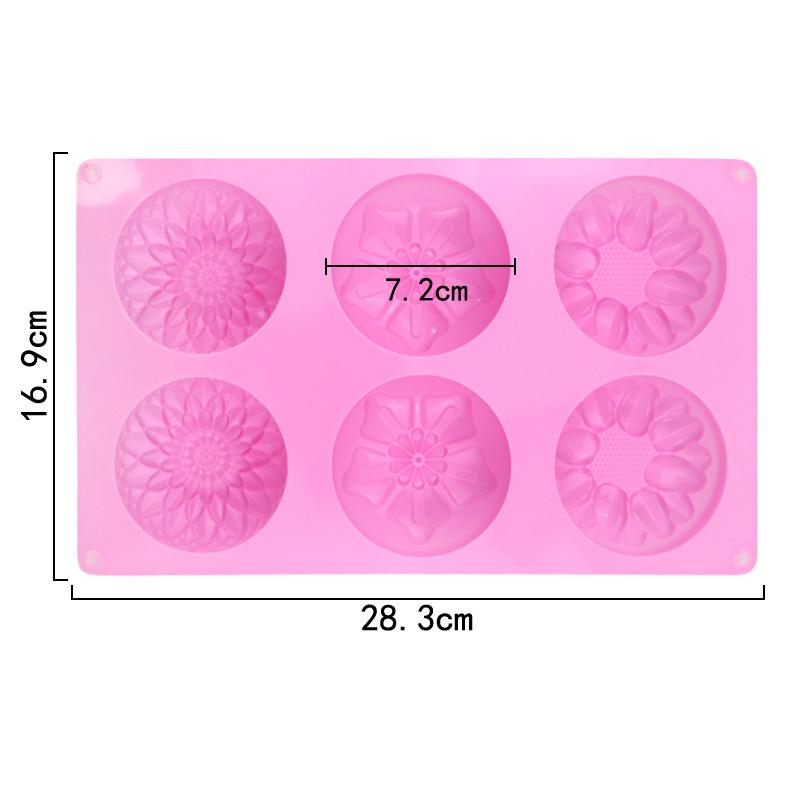 Handmade Soap Mold,Patterned Silicone Mold, Aromatherapy Plaster Mold,Cold Process Soap Mold,High-Temperature Resistant Food-Grade Silicone Cake Mold
