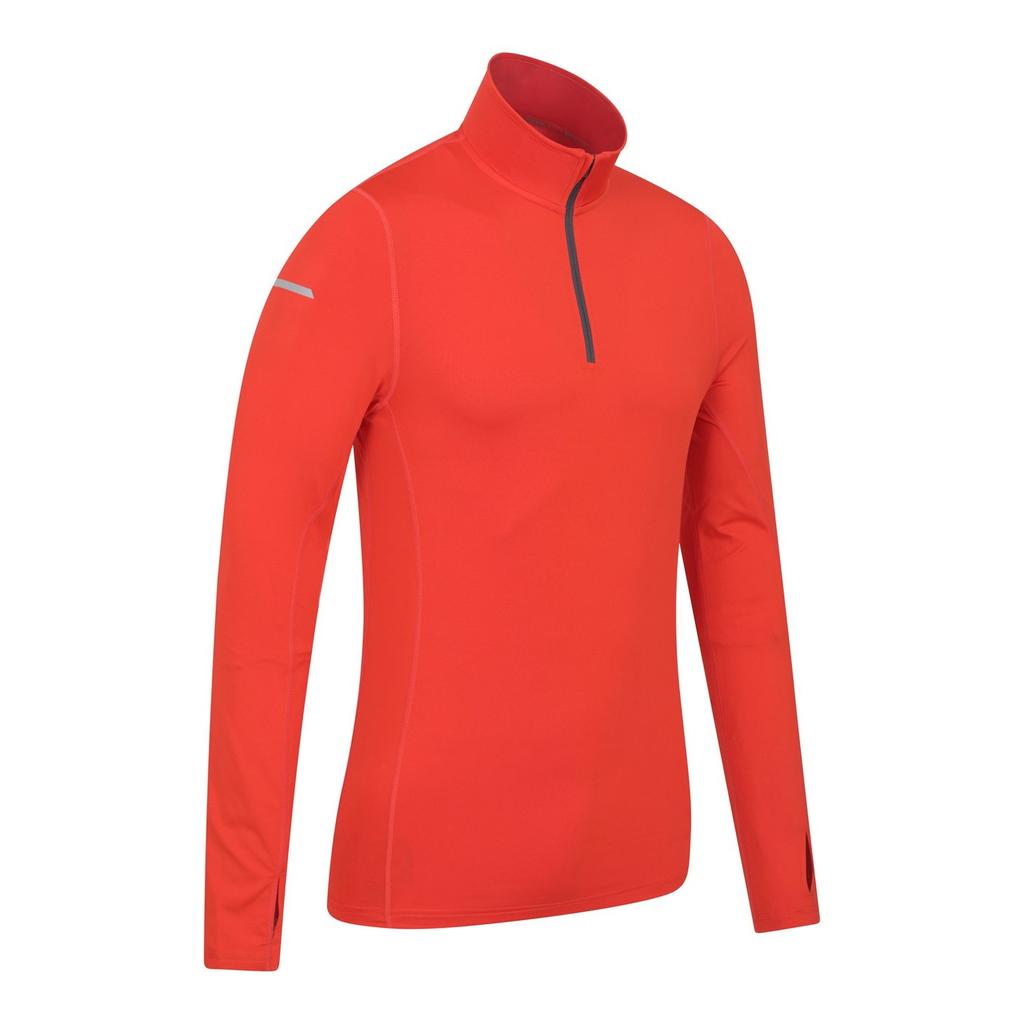 Mountain Warehouse Men's Vault Recycled Half Zip Long-Sleeved Top