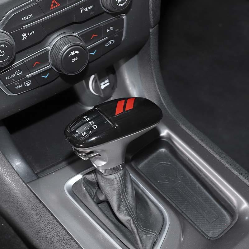 Car Gear Shift Panel Cover Gear Lever Protective Sticker For Dodge Charger For Dodge Challenger 2015 Up for Durango 2018 Up ABS Accessories
