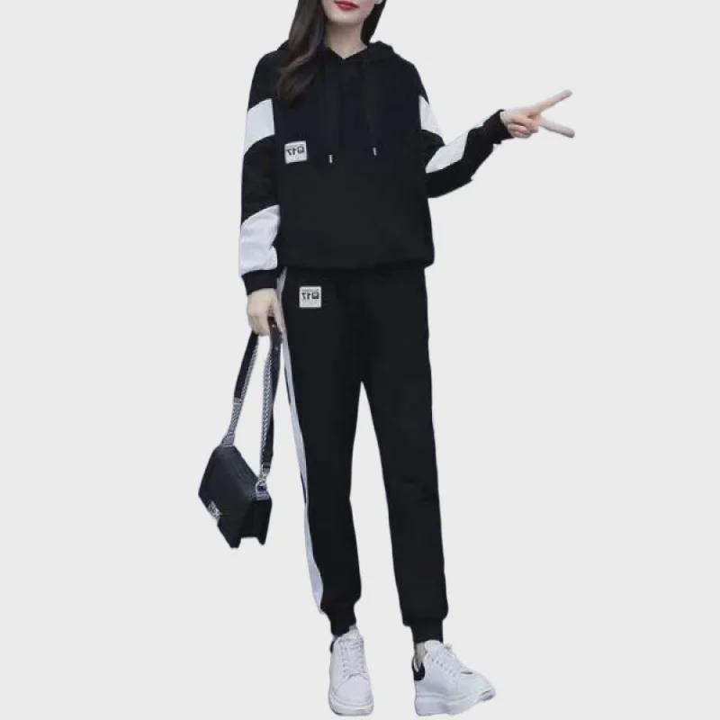 2024 Spring/Autumn Plus Size Women's Loose Casual Sports Two-Piece Suit