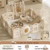 Compact Foldable Baby Playpen & Safety Fence with Integrated Crawling Mat for Indoor Use