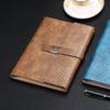 Leder A5 Schnalle Studenten-Fachnotizbuch, Business Loseblatt-Notizblock, Tagebuch, Arbeitsbesprechungs-Protokollbuch, Reisetagebuch, austauschbare Innenseiten