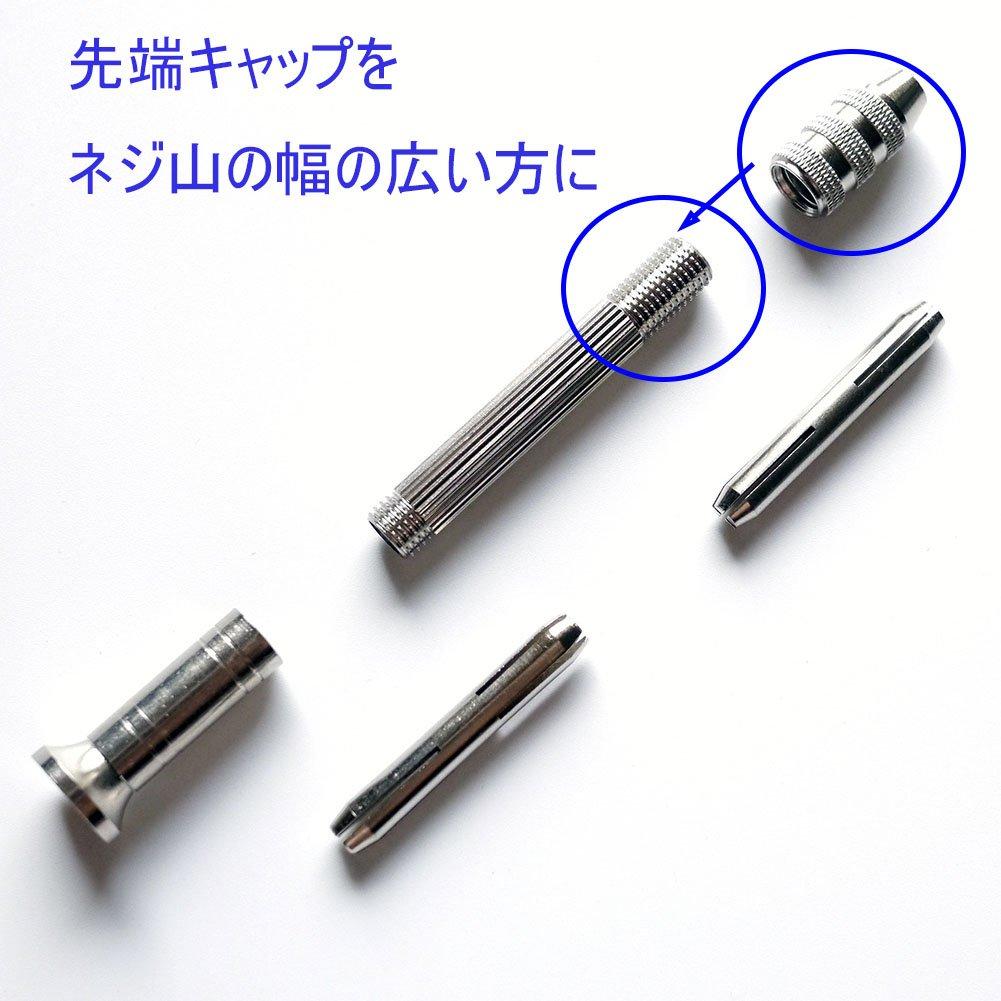 TANGSHI Craft Tool Pin Vise Hand Interchangeable Drill To Set Drill, Retractable, Bits, 0.8mm 3.0mm, 10-Piece