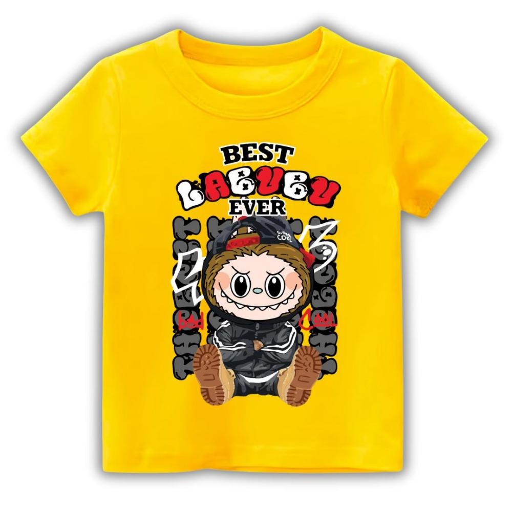 LABUBU 3D-gedruckte Kleidung Kurzärmeliger Lockerer Stil Damen Modisches T-Shirt