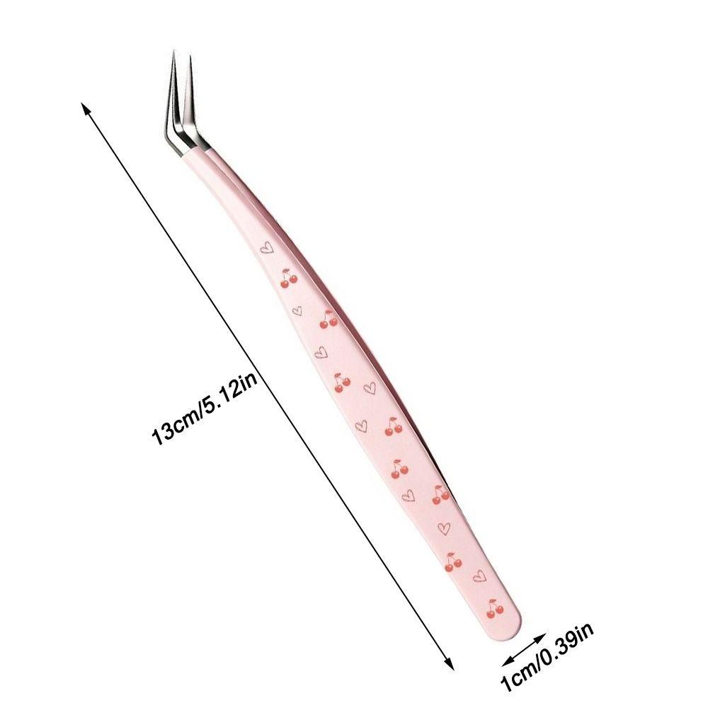 Stainless Steel Eyelash Extension Tweezers Hand Account Craft Tweezers  Miniature Scene Stickers