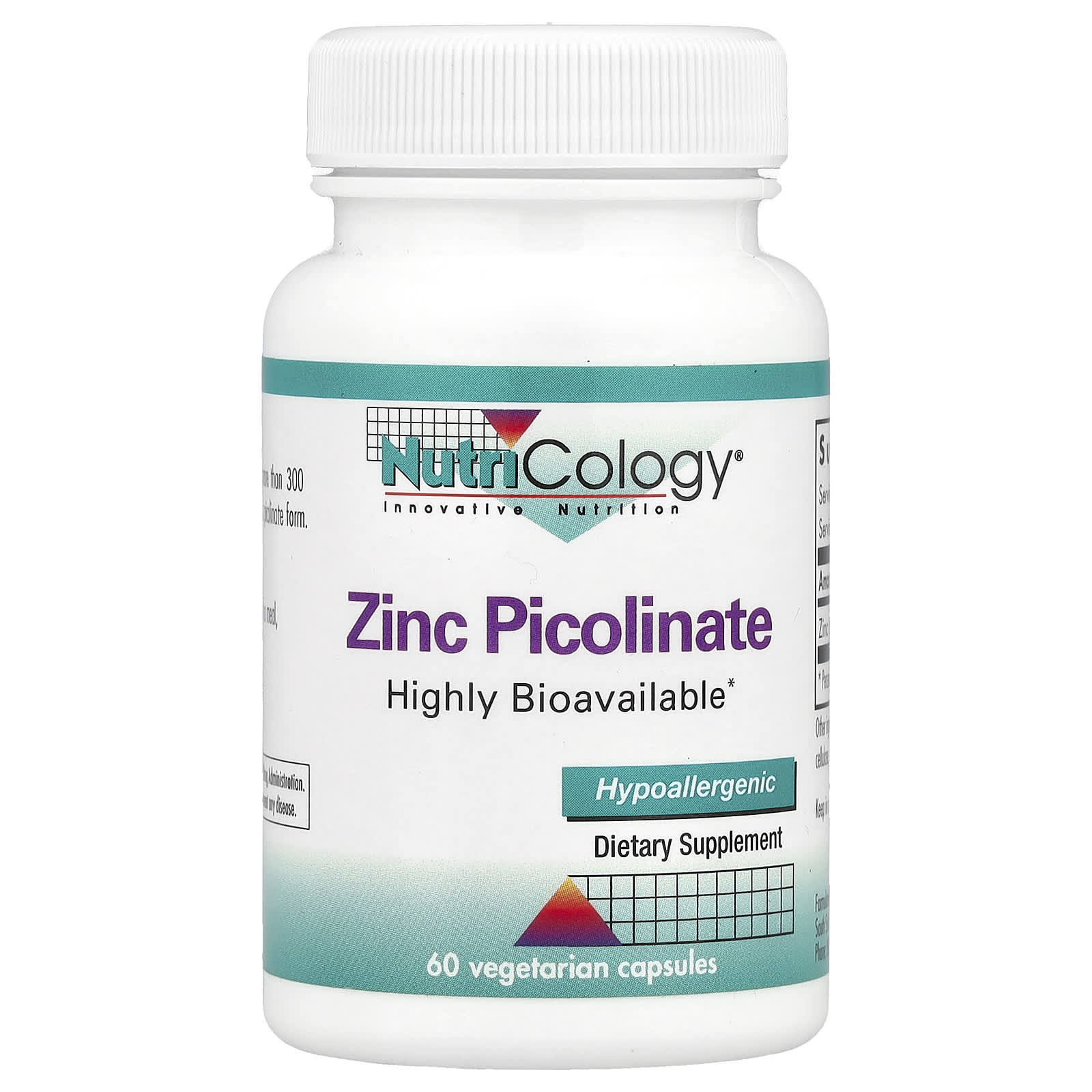 

Zinc Picolinate, 25Mg, 60 Veggie Caps