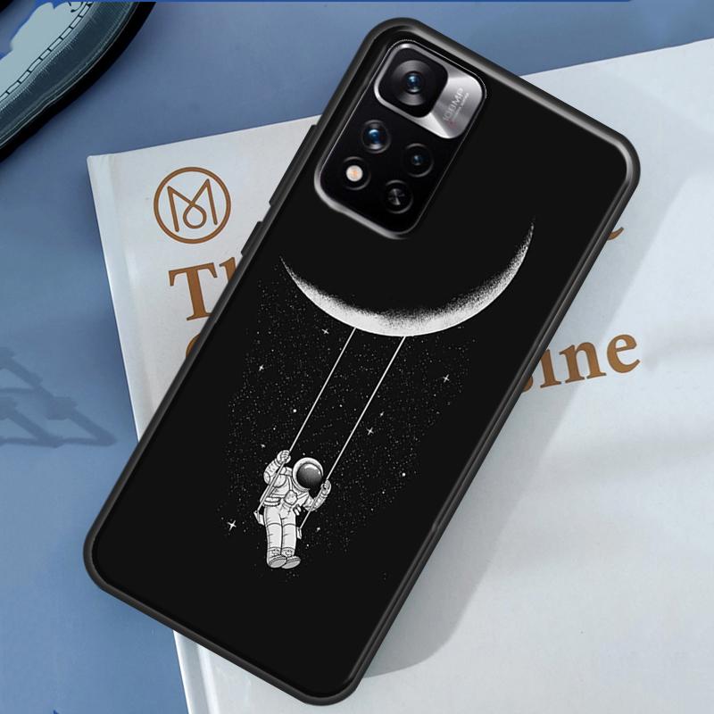 Moon Stars Space Astronaut Case For Xiaomi Redmi Note 14 13 Pro 12 11 9 10 9S 10S 11S 12S Redmi 13C 10C 12C 14C Cover