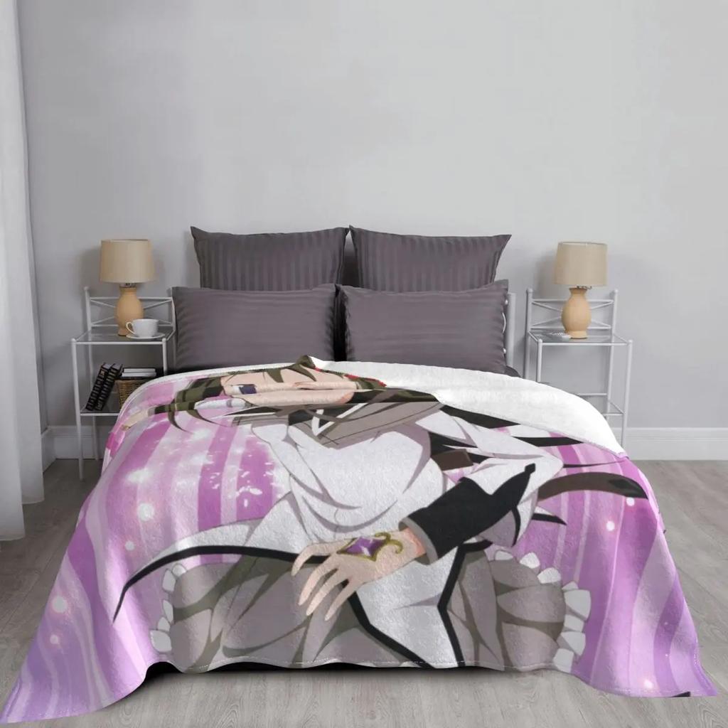 Puella Magi Madoka Magica - Akemi Homura Throw Blanket Throw Blanket for Sofa Blanket For Sofa Christmas Decoration