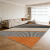 Modern Geometric Large Carpet for Living Room Orange Home Decoration Sofa Coffee Tables Mat Bedroom Washable Non-slip Plush Rug