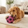 Bite Resistant Squeaky Dog Toy Colorful Spiky Massage Ball  Indoor Entertainment