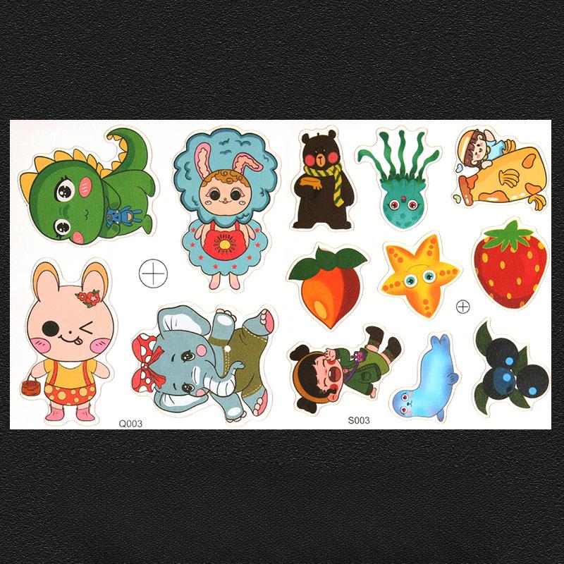 Cartoon Down Jacket Patch Sticker, Clothes Hole Decoration Pattern Decal, Self-Adhesive And Non-Marking Repair Repair Cloth Sticker