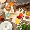 ABWR-24 Pcs Wooden Mini Cutting Board With Handle Unfinished Craft Mini Charcuterie Boards Paddle Blank Small Chopping Board