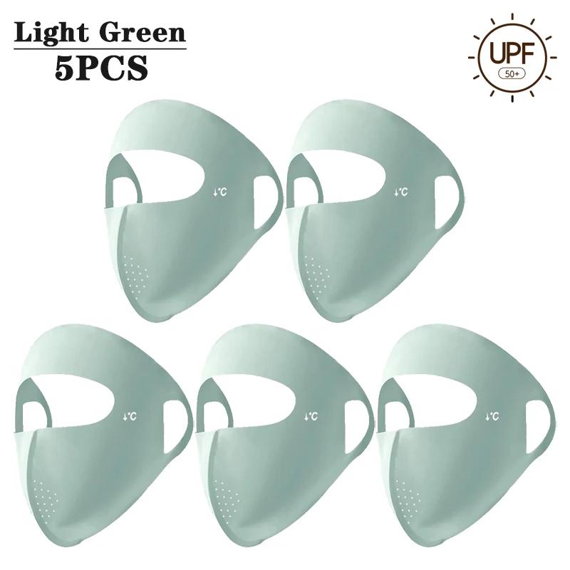 1-10PCS 2025 Summer Full Face Mask UV Sun Protection for Men Women Outdoor Travel Cycling Beach Elastic Breathable Face Cover