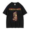 Finish Him Gayming 8bit Gay Print Tshirt Men's Fashion Gothic Clothes Oversized T Shirt Unisex Cotton Best Selling Round Neck