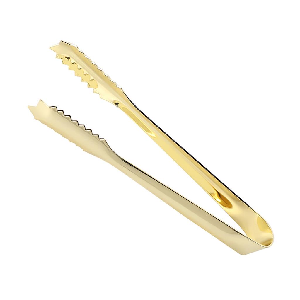 Stainless Steel Sugar Ice Pastry Sugar Cooking Clip Clamp Salad BBQ Tong   Gloss Silver