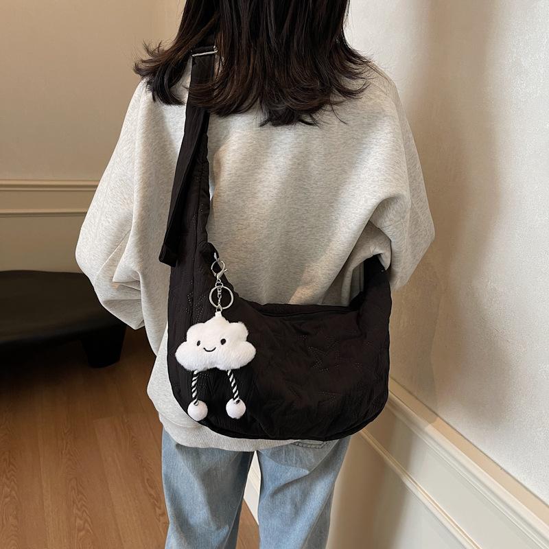 Large Capacity Bag Fashion Trend Autumn New Casual Women's Shoulder Bag 2025 Texture Messenger Tote Bag