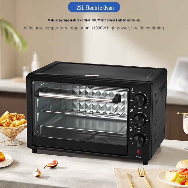 48L Multifunctional Electric Oven - 220V/110V, Large Capacity, Timer, for Household Baking (12L/22L)