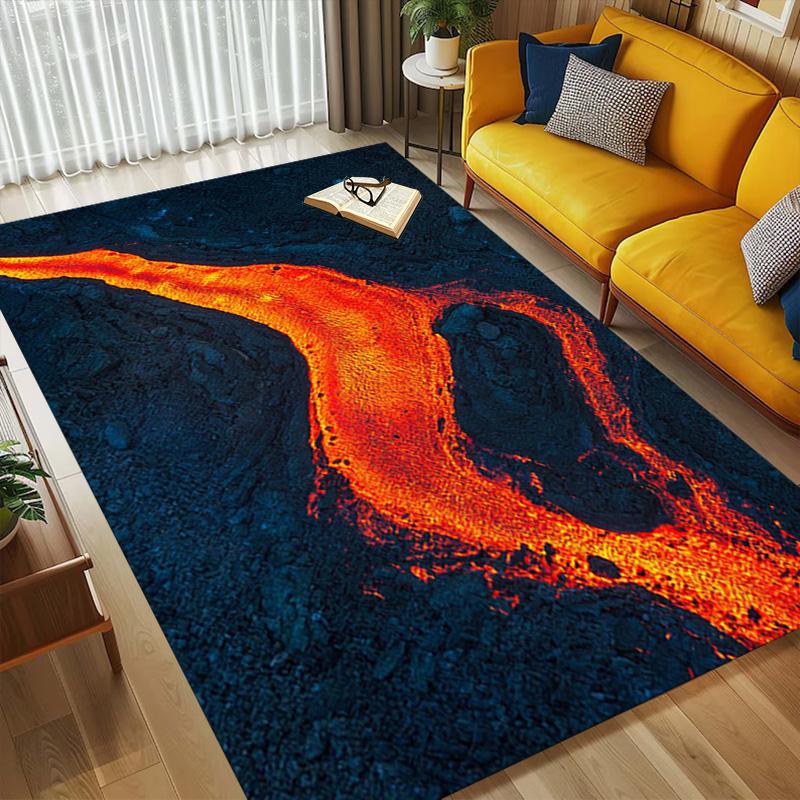 Lava Flow Living Room Nonslip Area Rug Soft Carpet For Bedroom Game Playroom Sofa Office Home Decor Doormat Christmas Gift C926180