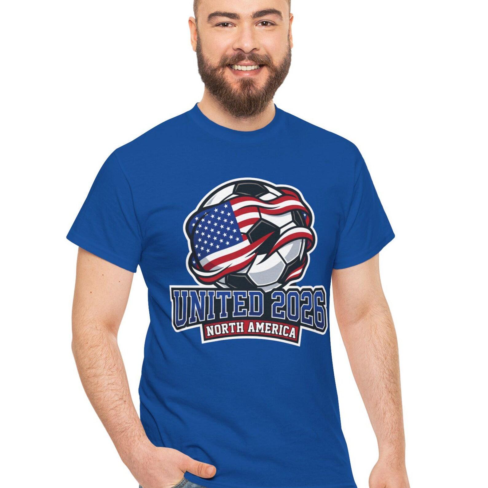 American Flag Soccer Ball United 2026 Tee | North America World Cup M