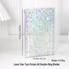 INS Style A6 Transparente Loseblatt-Handbuchhülle - Koreanisches ABC Flaches Abnehmbares A7/A8 Notizbuch DIY Cover