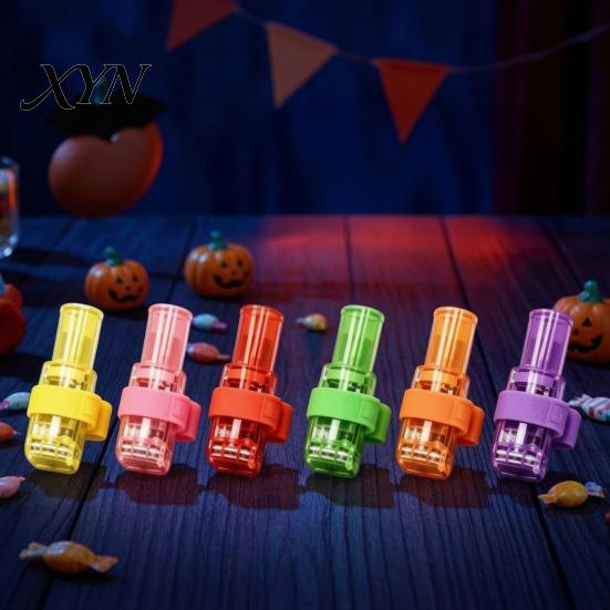 Giocattoli Luminosi Interattivi Proiettore da Dito di Halloween con Motivi di Zucca Fantasma Pipistrello, Giocattolo ad Anello Luminoso per Bambini, Oggetto di Scena per Feste Spettrali Proiezione LED