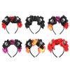 Rose Flower Crown Halloween Headband Halo Crown Headwear Halloween Flower Hairbands  Kids/Children