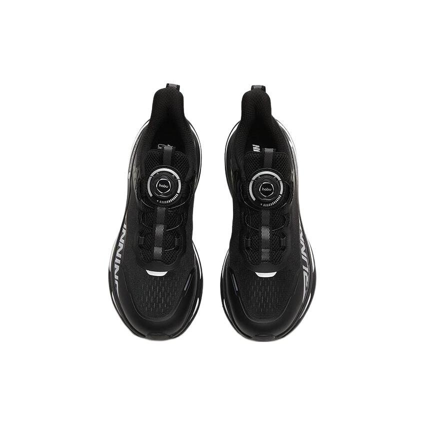 New Anta No Dust Anti Slip Wear Resistant Low Top Running Shoes Men's Black 112325567S-3
