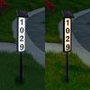 Practical Illuminated Solar House Number Sign Suitable for Yard and Wall Mount M4YD
