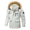 Spring and Autumn Leisure Plush Waterproof Medium To Long Men's Hooded Windbreaker Coat