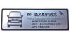 Honami Works New Security Emblem with Dash and GPS Tracker Sticker JF5/JF6 N-BOX 24-Hour Surveillance, Cam,
