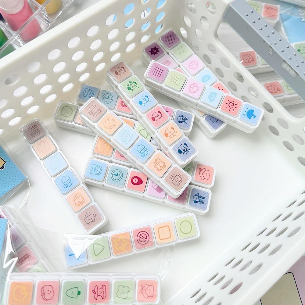 Cartoon Scrapbooking Stamp Kawaii Press Inkpad Stamps New Stamps Decorative  Journal Planner