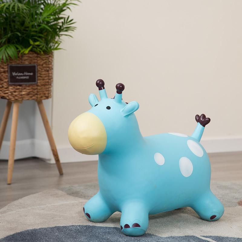 Inflatable Bouncy Horse Riding Toy with Music - Safe for Children and Adults, Non-toxic