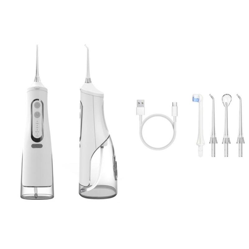Rechargeable Water Flosser Multiple Nozzles Orals Irrigator Water Jet Teeth Cleaner For Brace Sensitive Gums Use